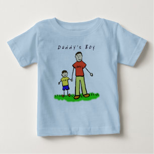 Daddy's Boy T-Shirt (Brunette Drawing Both Sides)