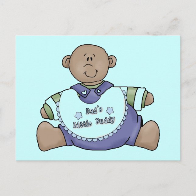 Daddy's Buddy African American Tshirts and Gifts Postcard (Front)