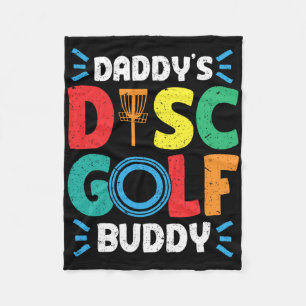 Daddy's Buddy Disc Golf Disc Golf  Fleece Blanket