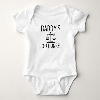 Daddy's co counsel baby bodysuit