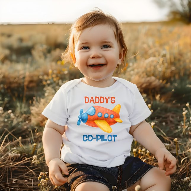 Daddy's Co-Pilot Aeroplane Baby Bodysuit (Creator Uploaded)