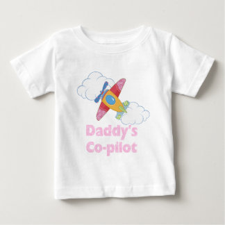 Daddy's Copilot Girl Baby T-Shirt