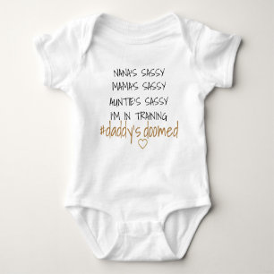 daddy's doomed baby baby bodysuit