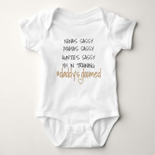 daddy's doomed baby baby bodysuit