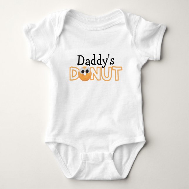 Daddy's Doughnut Baby Bodysuit (Front)