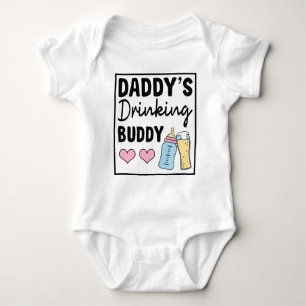 Daddy's Drinking Buddy Baby Bodysuit