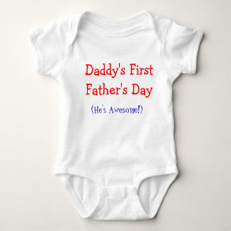 Daddy's First Father's Day Baby Onsie Baby Bodysuit