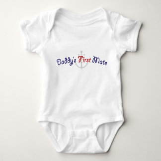 Daddy's First Mate Baby Bodysuit