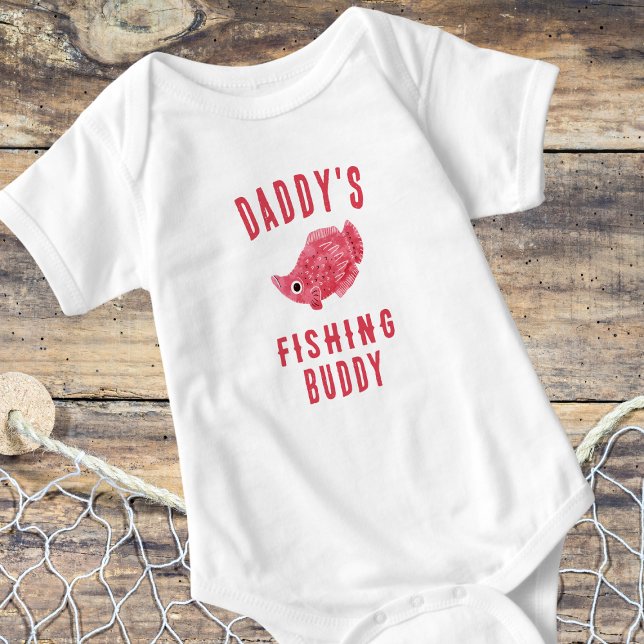 Daddy's Fishing Buddy Baby Bodysuit (Creator Uploaded)