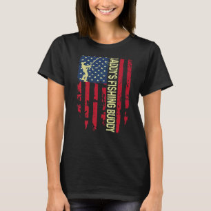 Daddy's Fishing Buddy Dad Son Squad Young Fisherma T-Shirt