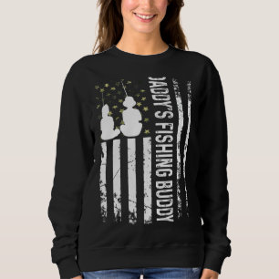 Daddy's Fishing Buddy Fishing  Young Fisherman Sweatshirt
