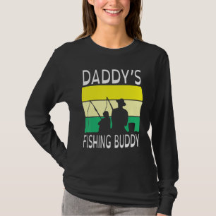 Daddy's Fishing Buddy Happy Day Grandpa Father Pap T-Shirt