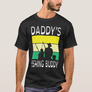 Daddy's Fishing Buddy Happy Day Grandpa Father Pap T-Shirt