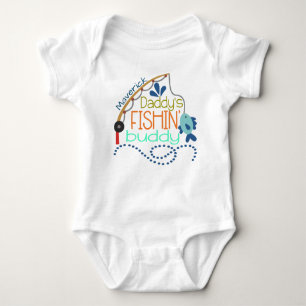 Daddy's Fishing Buddy Personalised baby onsie Baby Bodysuit