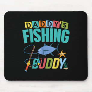 Daddys Fishing Buddy Shirt For Boys Girls Kids Pro Mouse Pad