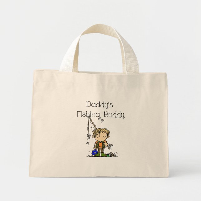 Daddy's Fishing Buddy Tote Bag (Front)