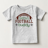 Daddy's football sports buddy unisex baby bodysuit