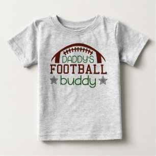 Daddy's football sports buddy unisex baby bodysuit