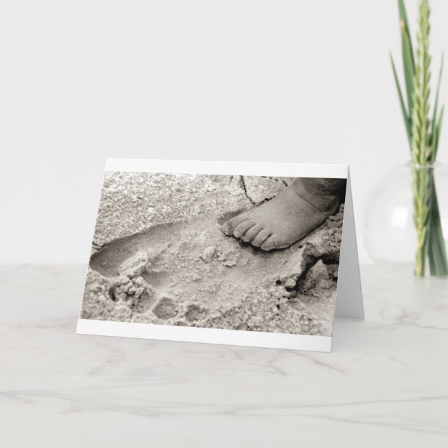 daddy's footprint card (Front)