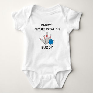 Daddy's Future Bowling Buddy - Cute Bowling Baby Bodysuit