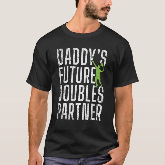 Daddys Future Doubles Partner Tennis Child T-Shirt (Front)