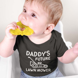 Daddy's Future Lawn Mower Baby Bodysuit