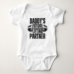 Daddy's Future Lifting Partner Baby Bodysuit