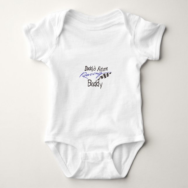 Daddys Future Racing Buddy Baby Bodysuit (Front)