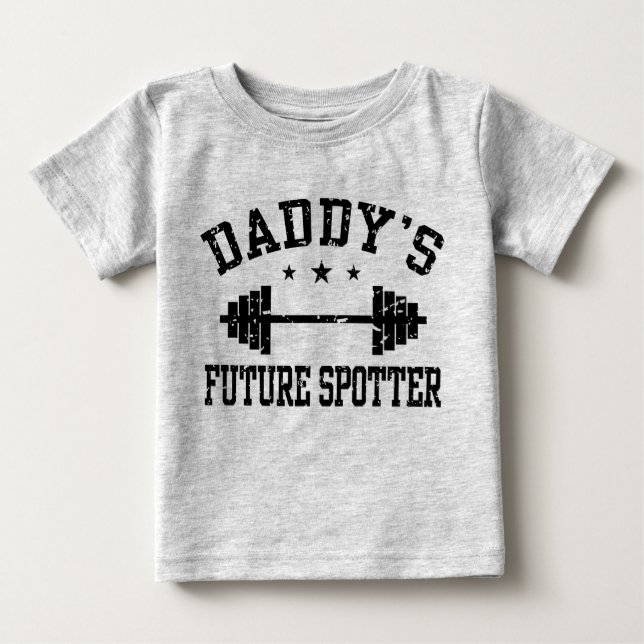 Daddy's Future Spotter Baby T-Shirt (Front)