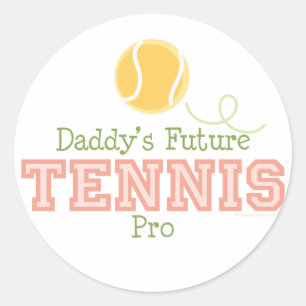Daddy's Future Tennis Pro Sticker