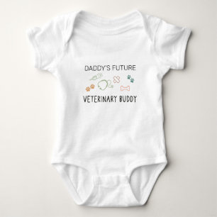 Daddy's Future Veterinary Buddy Vet - Veterinarian Baby Bodysuit