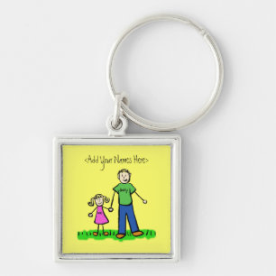 Daddy's Girl Blonde Keychain (Custom Names)
