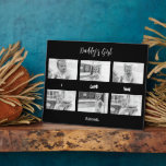 Daddy's Girl I love You Photo Collage Plaque<br><div class="desc">Daddy's Girl I love you Photo Collage.  6 photos.  Customise.  Black and White Filter.  Black background.</div>