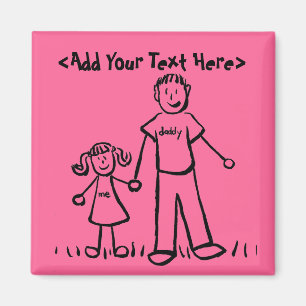 Daddy's Girl Magnet (Custom Names or Message)