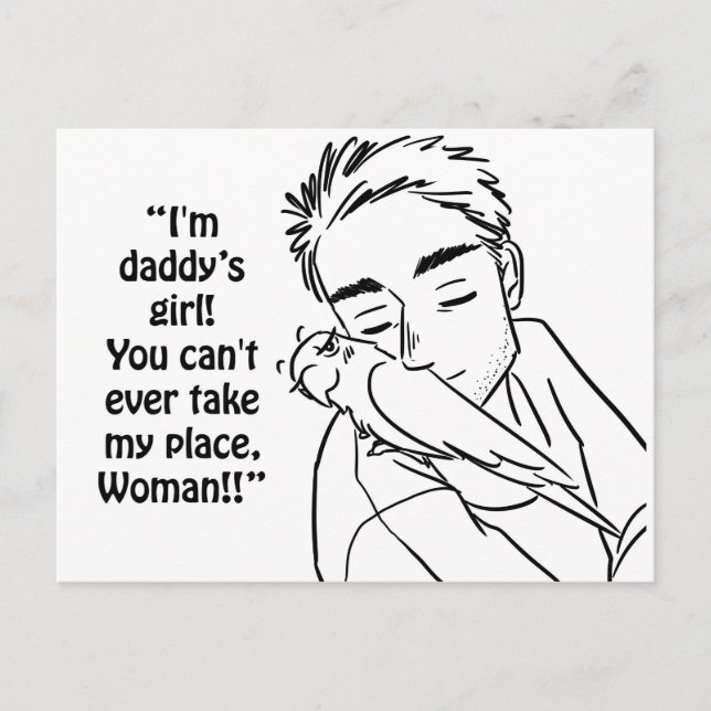 Daddy's girl postcard (Front)
