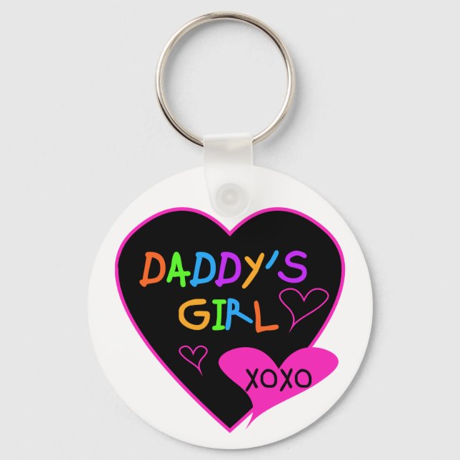 Daddy's Girl T Shirts, Mugs, Pillows, Stationary Key Ring (Front)