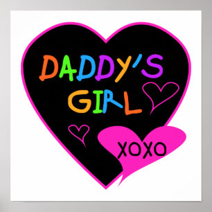 Daddy's Girl T Shirts, Mugs, Pillows, Stationary Poster