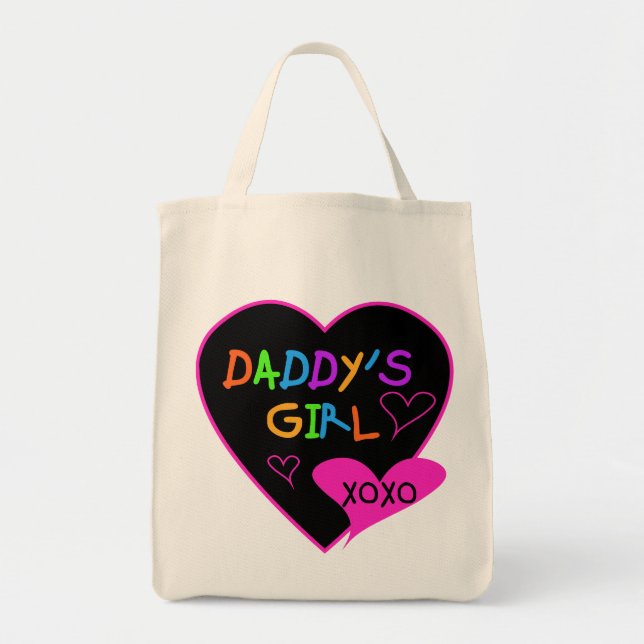Daddy's Girl T Shirts, Mugs, Pillows, Stationary Tote Bag (Front)