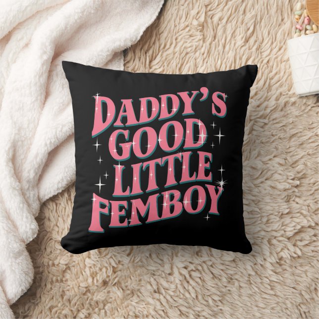Daddy's Good Little Femboy LGBT Gay Pride Femoby Cushion (Blanket)