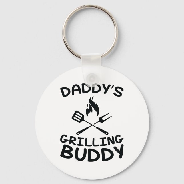 Daddy's Grilling Buddy - Kids Bbq  Key Ring (Front)