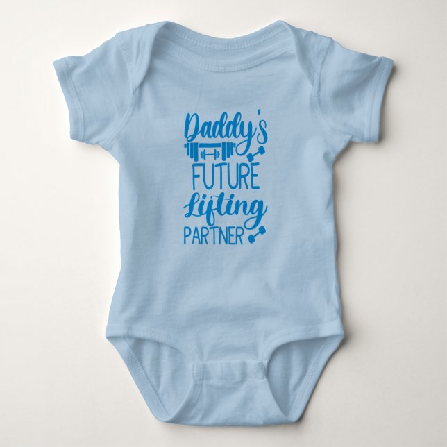 Daddy's Gym Baby Grow Funny Workout Gifts  Baby Bodysuit (Front)