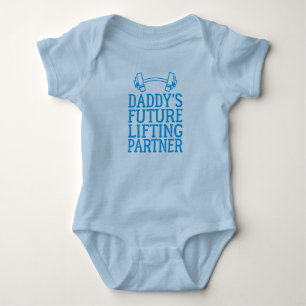 Daddy's Gym Baby Grow Funny Workout Gifts Bodysuit