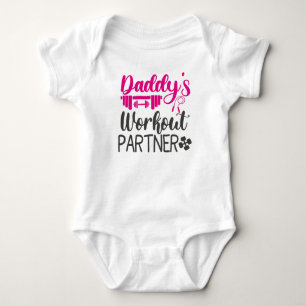 Daddy's Gym Baby Grow Funny Workout Gifts Bodysuit