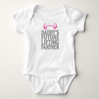 Daddy's Gym Baby Grow Funny Workout Gifts
