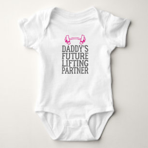 Daddy's Gym Baby Grow Funny Workout Gifts Bodysuit