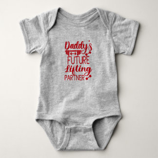 Daddy's Gym Baby Grow Funny Workout Gifts  Bodysuit
