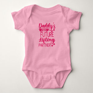 Daddy's Gym Baby Grow Funny Workout Gifts Bodysuit
