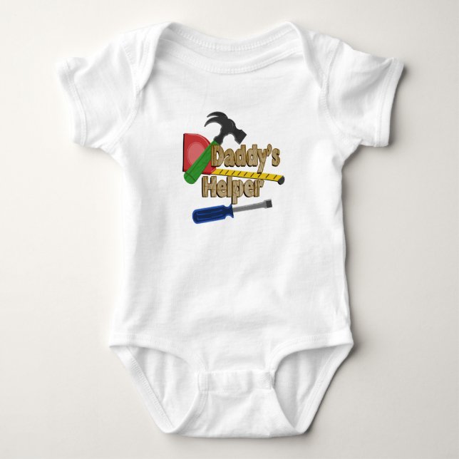 Daddy's Helper Baby Bodysuit (Front)