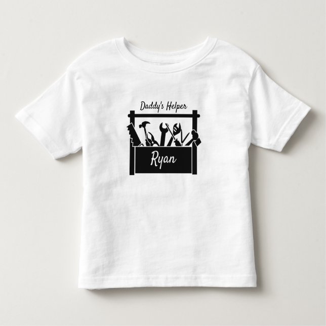 Daddy's Helper personalised Toddler T-Shirt (Front)