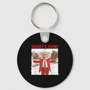 Daddys Home Ill Be Home For Christmas Fun Trump 20 Key Ring